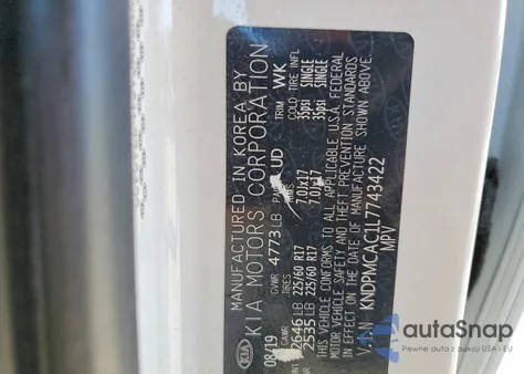 2020 Kia Sportage Lx z USA, uszkodzony, nr VIN KNDPMCAC1L7743422